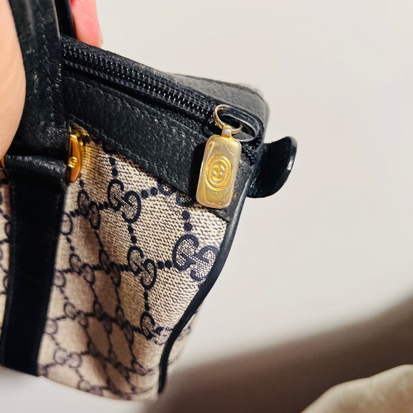 Gucci Canvas Boston Black/Navy Blue ❌SOLD - Picture 4 of 14